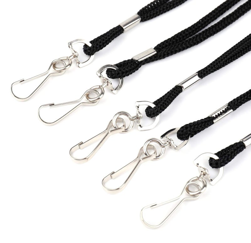Yesland 150 Pack ID Black Lanyard Safety Badge Lanyard, 36 Inches Comfortable Neck Straps Business Card Lanyards Employee Students Lanyards with Swivel Hook for Office, School, Classroom - Image 3